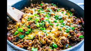 You can load up and freeze it for all of your favorite low carb meals. One Pot Cheesy Taco Skillet Mexican Taco Skillet Low Carb Tacos