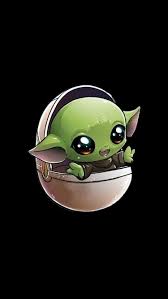 Pin By Chelesea On Cute Kawaii Yoda Wallpaper Yoda Drawing Cute Cartoon Wallpapers