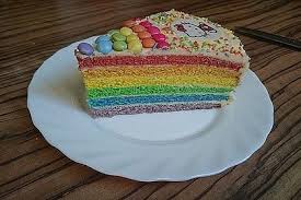 Regenbogenkuchen Von Momoboutte Chefkoch Rezept Kuchen Regenbogen Kuchen Lebensmittel Essen