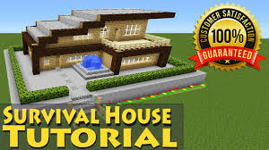 Rated 2.9 from 11 votes and 4 comments. Minecraft Easy Modern Wooden Survival House Tutorial 1 How To Build Starter Youtube
