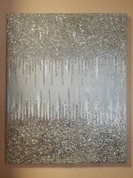 Black And Silver Glitter Wall Art Silver Abstract Glitter Art 24x30 In 2020 Glitter Art Glitter Wall Art Glitter Paint For Walls