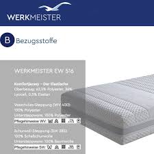 Die matratzenmanufaktur erich werkmeister gmbh & co. Werkmeister M S55 Plus Ws Kaltschaummatratze Living Domani