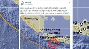 People interested in gempa hari ini also searched for. Gempa Hari Ini Guncang Pangandaran Magnitudo 5 9 Terasa Hingga Bandung Warga Sempat Keluar Rumah Tribun Kaltim