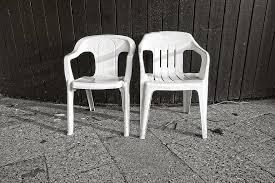 A quick splash of colour can breathe new life into their tired worn appearance. Chair Garden Chair White Chair Plastic Chair Seat Furniture Garden Furniture White Plastic Garden Furniture Two Chairs Patio Relax Pikist