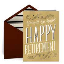Browse our selection of free retirement ecards, choose a design, personalize your ecard message, and pick your favorite font, text color, envelope liner, and stamp. Retirement Cards Free Retirement Ecards Greeting Cards Retirement Greetings Punchbowl