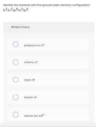 Has three electrons per orbital, each with identical spins. Solved Identify The Element With The Ground State Electro Chegg Com