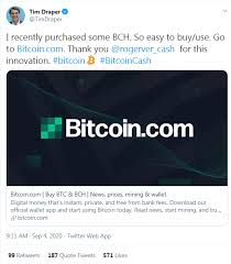 Some investors may be looking at countries like argentina and venezuela where printing money has led to very high inflation. Tim Draper Heaps Praise On Bitcoin Cash News Bitcoin News
