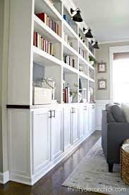 How To Create Custom Built Ins With Kitchen Cabinets Living Room Built Ins Used Kitchen Cabinets Bookshelves Built In