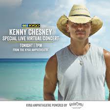 Kenneth arnold chesney (born march 26, 1968) is an american country music singer, songwriter, guitarist, musician, and record producer. 98 5 Kygo Presents A Virtual Kenny Chesney Live Concert Tonight 98 5 Kygo