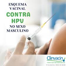Esquema vacinal contra HPV no sexo masculino.