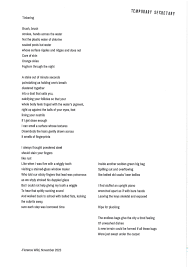 Temporary Secretary — Florence Wild