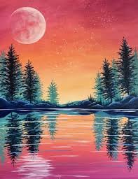 The medium is commonly applied to the base with a brush, but other implements, such as knives, sponges, and airbrushes, can be used. Pin By Tessa Brown On Painting In 2020 Art Inspiration Painting Landscape Paintings Acrylic Canvas Painting Diy