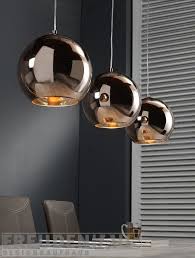 Hangelampe Retro Ball 3 Kugeln Kupfer Leuchte Esstisch Lampen Esszimmer Pendelleuchte