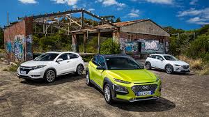 Its interior is pleasing, spacious, and comfortable. Small Suv Comparison Mazda Cx 3 Vs Honda Hr V Vs Hyundai Kona The Nrma