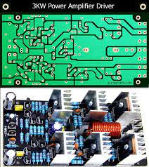 Here in this circuit we can see that they used 8 capacitors, this capacitor values will be 100 voltage 10000 uf. 3kw Or 3000 Watts Power Amplifie In This Article Just Share About The Driver Circuit Pcb For Transistor Boo Audio Amplifier Power Amplifiers Circuit Diagram