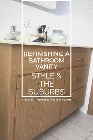 How to refinish bathroom vanity. Refinishing A Bathroom Vanity Diy