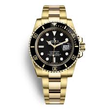 The rolex submariner date in 18ct yellow gold with a blue dial. Rolex Submariner 116618ln For Sale Mio Watches Jewelry