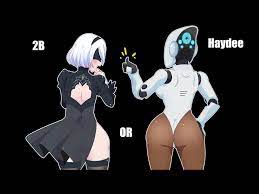 2B vs Haydee: Who is Thiccer? - YouTube