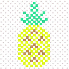 Tutoriels Ananas En Perles A Repasser Hama Mini A Decouvrir Gratui Perles Co Art Du Papier Perle A Repasser Hama Pixel Art Ananas