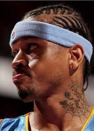 While the eyes of the nba fandom are all focused across his fingers, rose tattooed i'll show you. not only is this a personal mantra for the point guard on his neck, rose had an egyptian hieroglyph tattooed. Allen Iverson S Weird Neck Tattoo Allen Iverson Allen Iverson Tattoos Basketball Pictures
