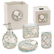 Avanti Sea Glass Bath Ensemble Beach Theme Bathroom Nautical Bathrooms Beach House Decor