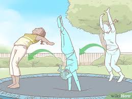 Kids do not want to wait for long for jumping on the new trampoline. 3 Ways To Do Trampoline Tricks Wikihow