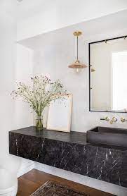 Shop bathroom vanity lights and find a variety of bathroom light fixtures to fit your style. 25 Refined Black Marble Home Decor Ideas Digsdigs