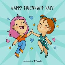 En colombia se celebra día del amor y la amistad o día de amor y amistad (anteriormente se le llamaba día de los novios): Fondo Dia De La Amistad Dibujado A Mano Vector Gratis