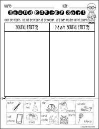 Sound Energy Sort Forms Of Energy Worksheet K 1 2 Sound Energy First Grade Science Sound Science
