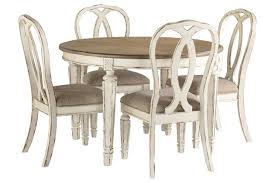 Realyn Dining Table And 4 Chairs Set In 2020 Dining Table White Dining Set Round Dining Table