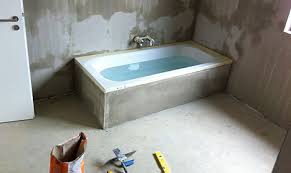 Bei der verwendung eines wannenträgers aus. Blauer Pool Und Rote Treppe Wir Bauen Unser Haus