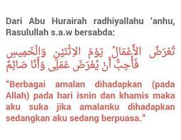 Tentu antara korang yang confuse tentang puasa sunat enam dan puasa ganti boleh disatukan atau tidak kan? Kelebihan Puasa Sunat Isnin Dan Khamis Mau Relax Jer
