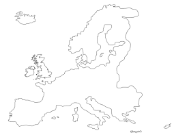 Blaue aquarell weltkarte mit umrissenen ländern vance. Die Lander Europas In Einer Tabelle