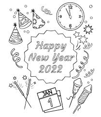 Nov 21, 2018 · print our happy new year coloring pages free printable for kids or adults and ring in the new year. Free 2022 New Year Coloring Page Free Printable Coloring Pages For Kids