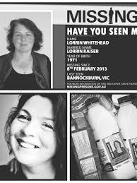 Lorrin Whitehead has been missing for 11 years today. February 8th , 2013