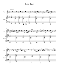 Very easy, easy, medium, and hard. Lost Boy Sheet Music For Piano Flute Solo Musescore Com
