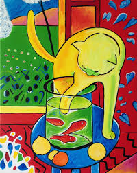 Hand Painted Henri Matisse The Cat With Red Fish Painting Etsy In 2020 Henri Matisse Painting Fish Painting