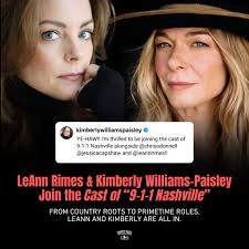 The upcoming drama series will be the newest addition to the '9-1-1'  franchise. >>  https://go.countryrebel.com/leann-rimes-kimberly-williams-911-series