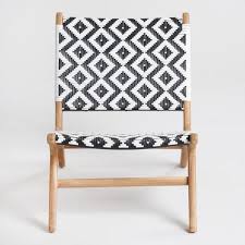 Black And White Strap Girona Outdoor Accent Chairs Set Of 2 Accent Chair Set White Outdoor Furniture Geometric Chair