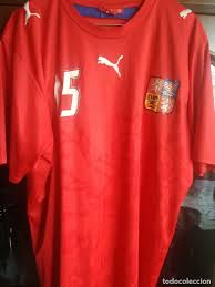 Shop the hottest czech republic football kits and shirts to make your excitement clear this football season. Milan Baros L Rep Checa Czech Republic Camiseta Buy Football T Shirts At Todocoleccion 177410313