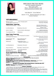 dance resume examples for auditions