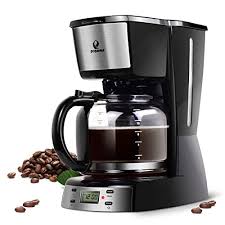 12 cup drip (black) coffee maker. Posame Electric Coffee Makers 12 Cup Programmable Smart Drip Coffee Maker Brew Machine With 1 8l Glass Carafe Black Led Digital Screen Removable Mesh Filter Basket Black Stainless Steel Buy Online In Antigua And Barbuda