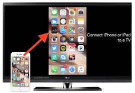 How To Connect An Iphone Or Ipad To A Tv Iphone To Tv Iphone Ipad