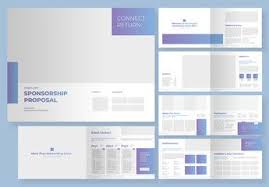 Sponsorship Business Event Proposal Layout With Editable Gradient Elements Event Proposal Proposal Design Event Layout
