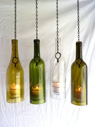 Video instructions at the end. Glass Wine Bottle Candle Holder Hanging Hurricane Lantern Set Of 4 72 00 Via Etsy Wine Bottle Candle Holder Wine Bottle Candles Bottle Candles