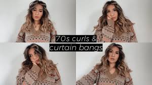 The best shampoo for curly hair will wash your locks without drying them out. How I Style 70s Curls Curtain Bangs Hair Styling Tutorial Youtube
