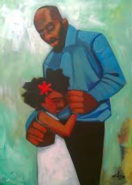 Abraham (avraham) was a literal father to issac and ishmael, and some may think citing him as an example of model fatherhood would be controversial, considering he nearly sacrificed isaac to hashem and sent ishmael and his mother away. 365 Days With Dad Keepin Her Close African American Art Black Artwork Black Art