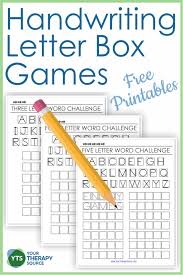 handwriting letter boxes free printable game your therapy source