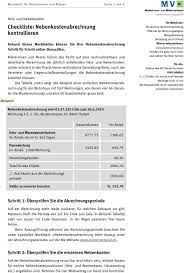 Wann mieter nicht zahlen müssen. Checkliste Nebenkostenabrechnung Kontrollieren Pdf Kostenfreier Download