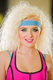 80s Aerobic Makeup And Headband Womens Hairstyles Workout Makeup 80s Workout